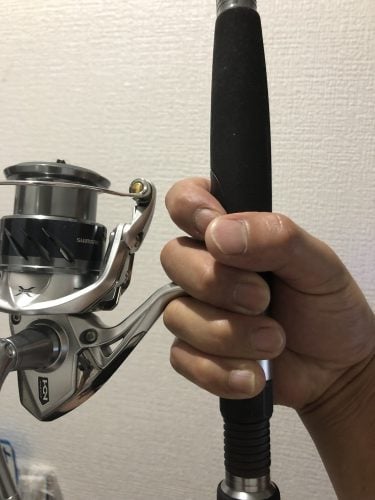 釣りのキャスティング時の指・・・